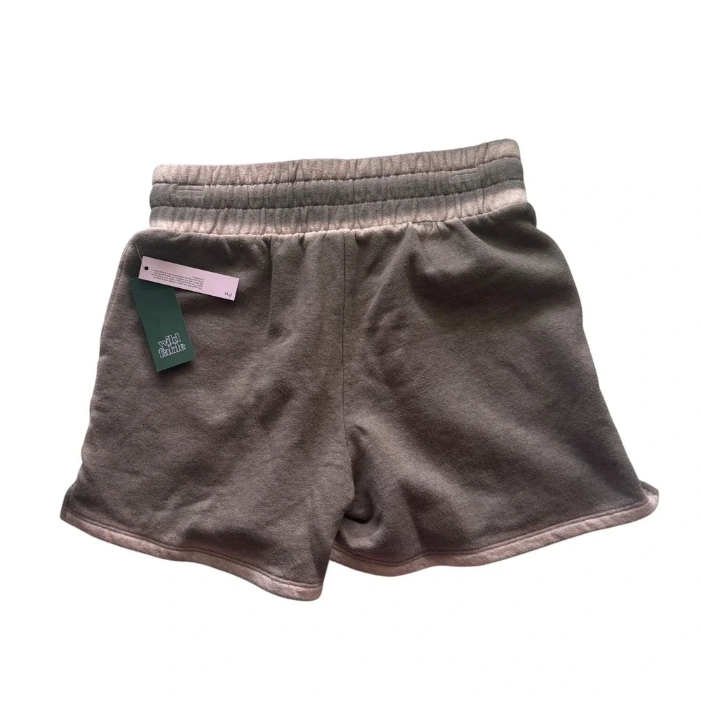 Wild Fable Womens Pewter Grey Fleece Sweat Shorts High Rise NWT Small Brown